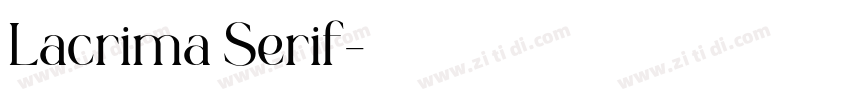 Lacrima Serif字体转换